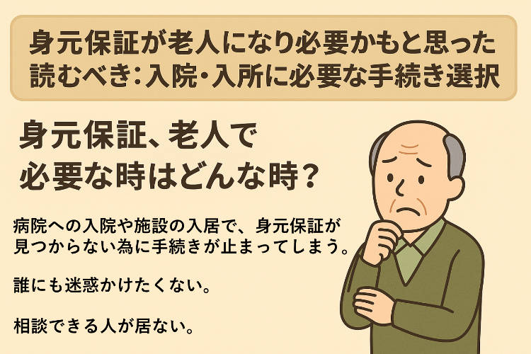 身元保証を老人で契約する必要が出て来る時