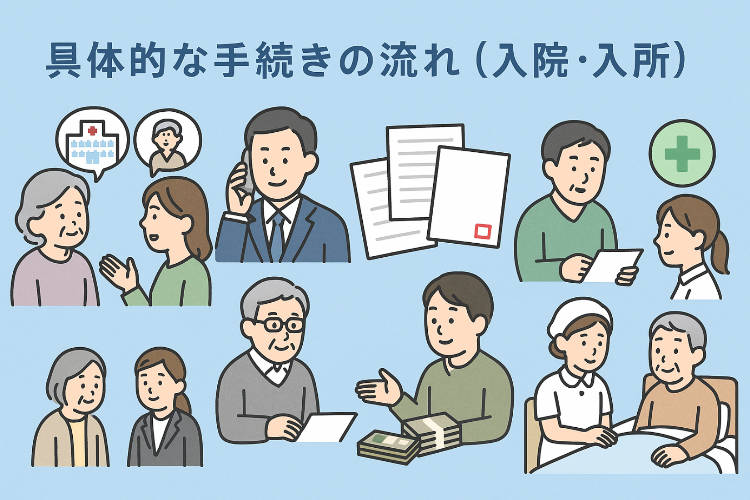 身元保証を老人が利用した時の流れ